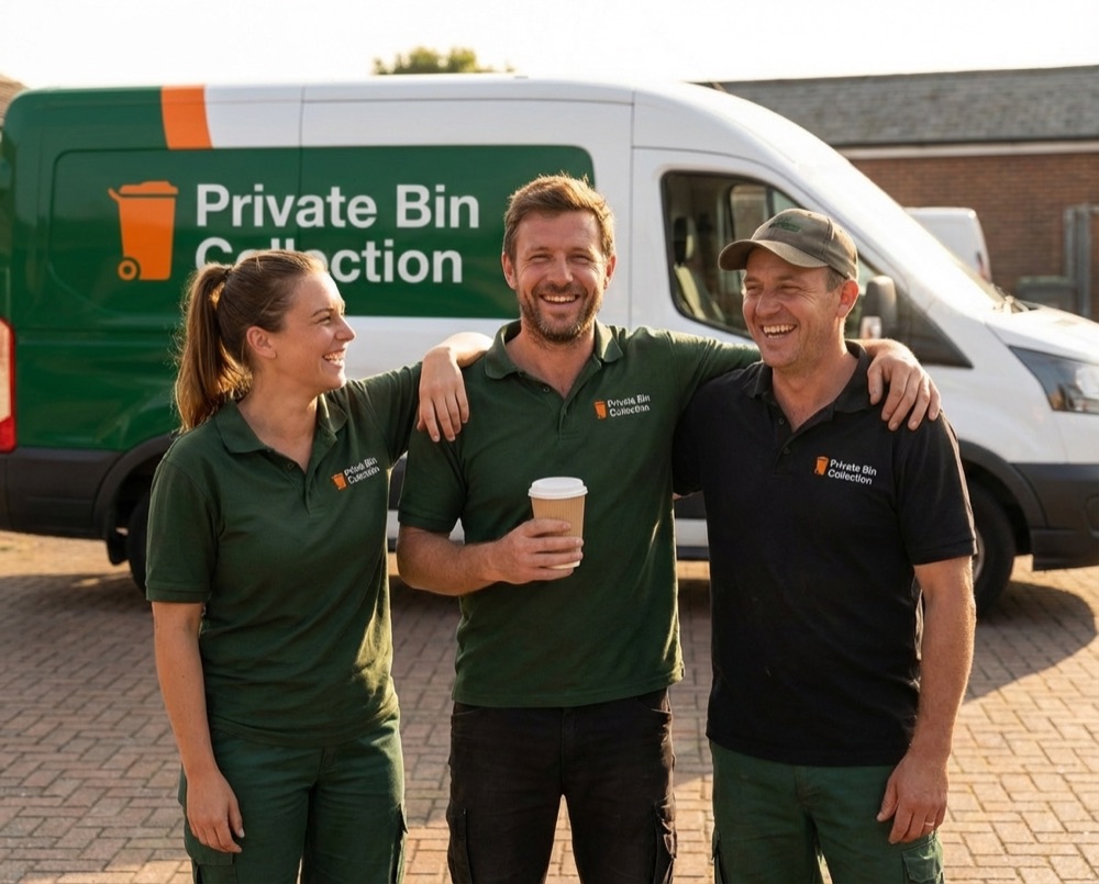 Local private bin collection team serving Arundel, West Sussex